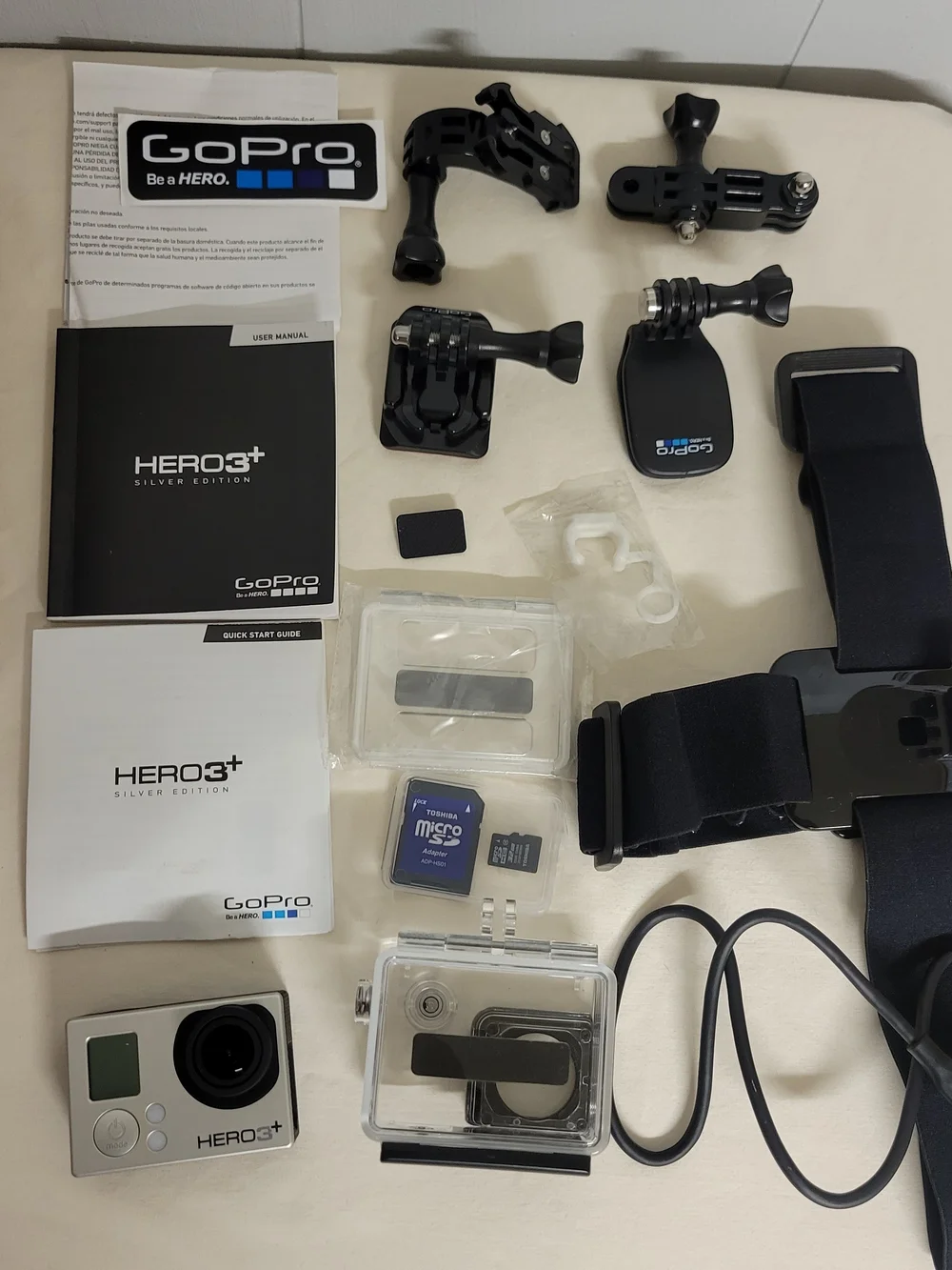 GoPro HERO3+ Silver with Black Lens and Accessories